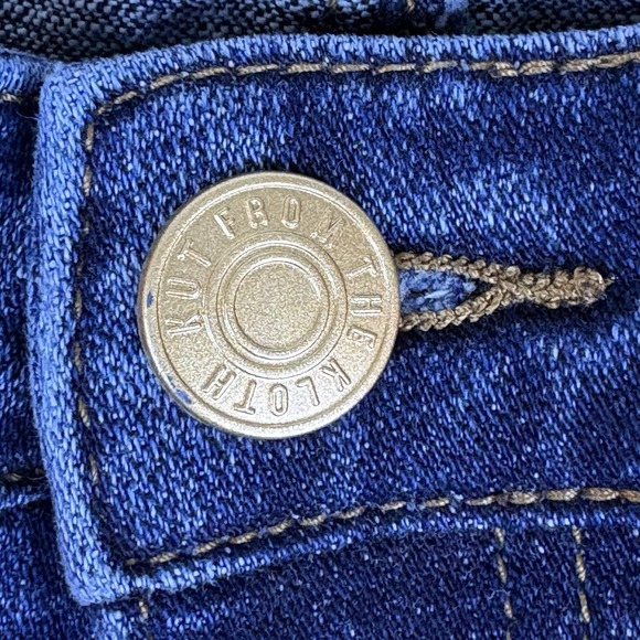 Kut From The Kloth Amy Crop Jeans Womens 6 Straight Leg Stretch Denim Roll Cuff - Picture 6 of 16